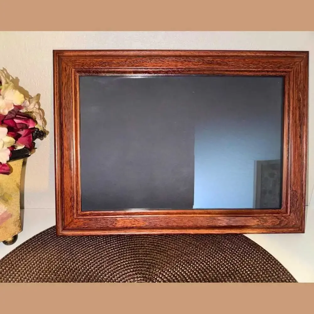 Vintage Oak Finish Beveled Picture Frame 8x10 Rustic Wall or Tabletop Décor